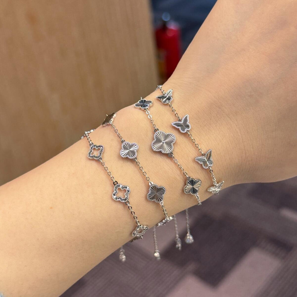 Pulseira Trevo Texturizado