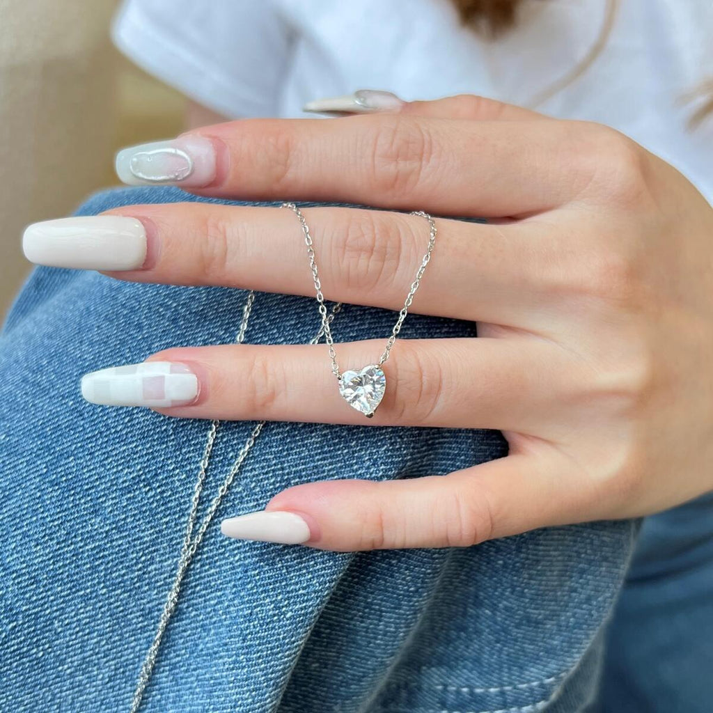 Colar Coração Nosso Encontro Branco