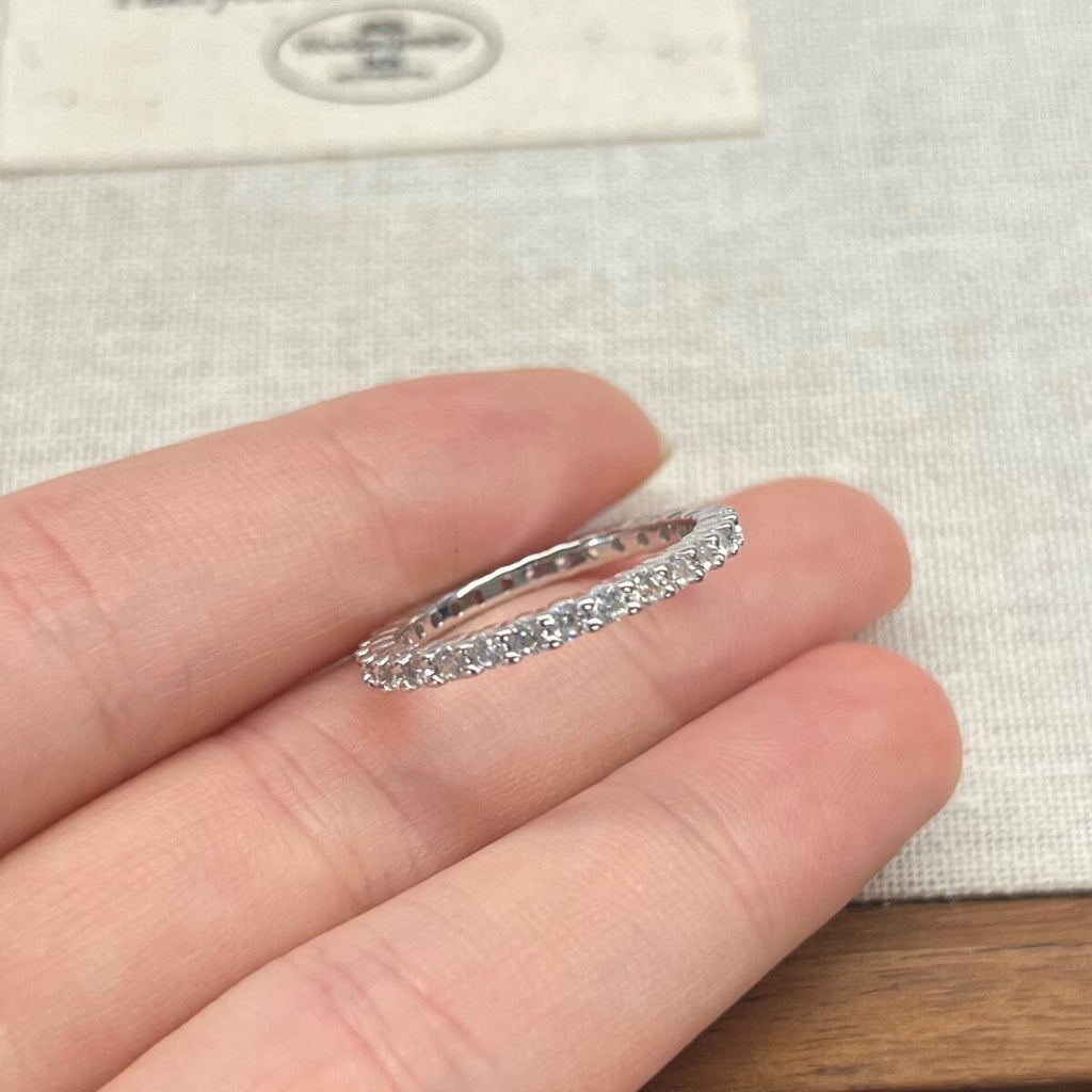 Anel Aparador Pedras Redondas 2mm