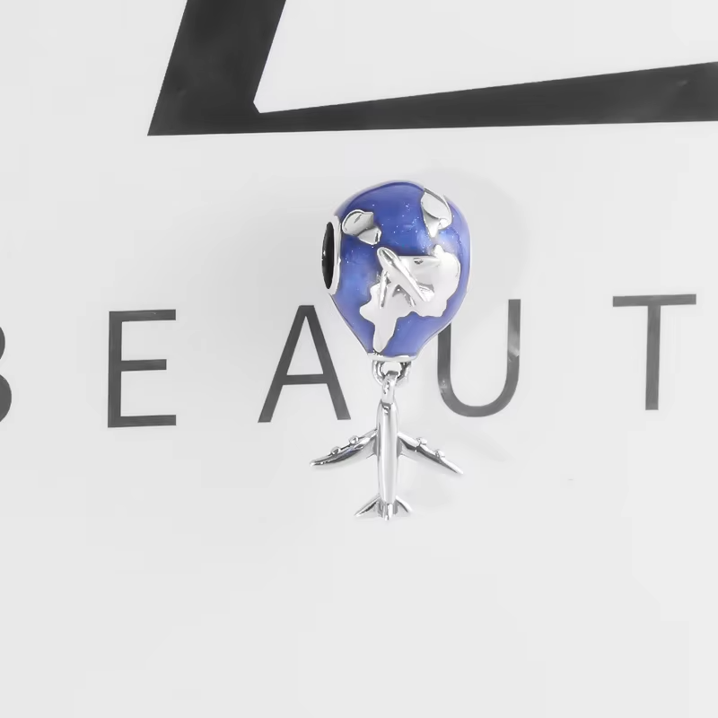 Berloque Globo com Avião