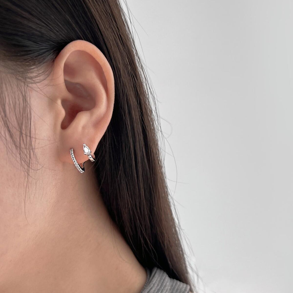 Brinco Duplo Gota Radiante