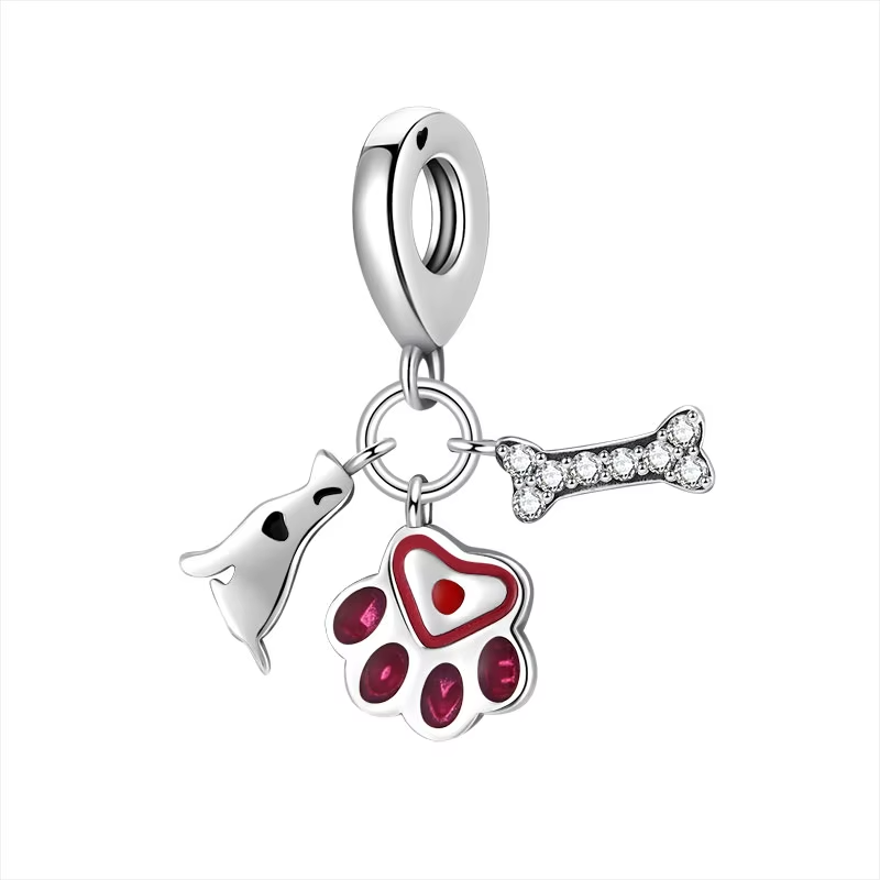 Berloque Amor Pet Cravejado