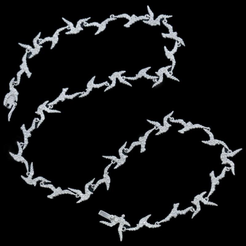 Choker Andorinhas Cravejadas