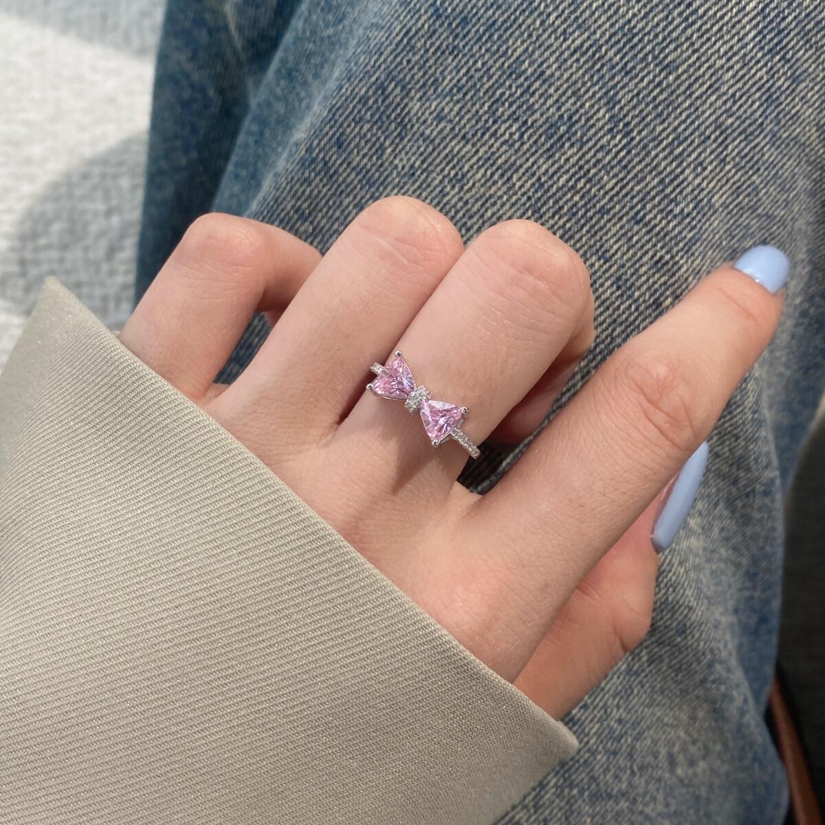 Anel Laço Radiante Rosé