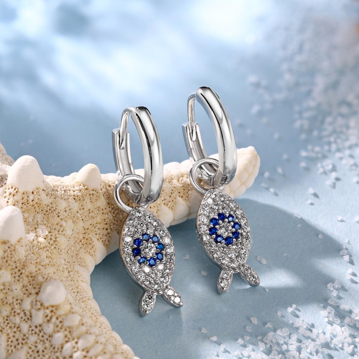 Brinco Argola Peixe Olho Turco