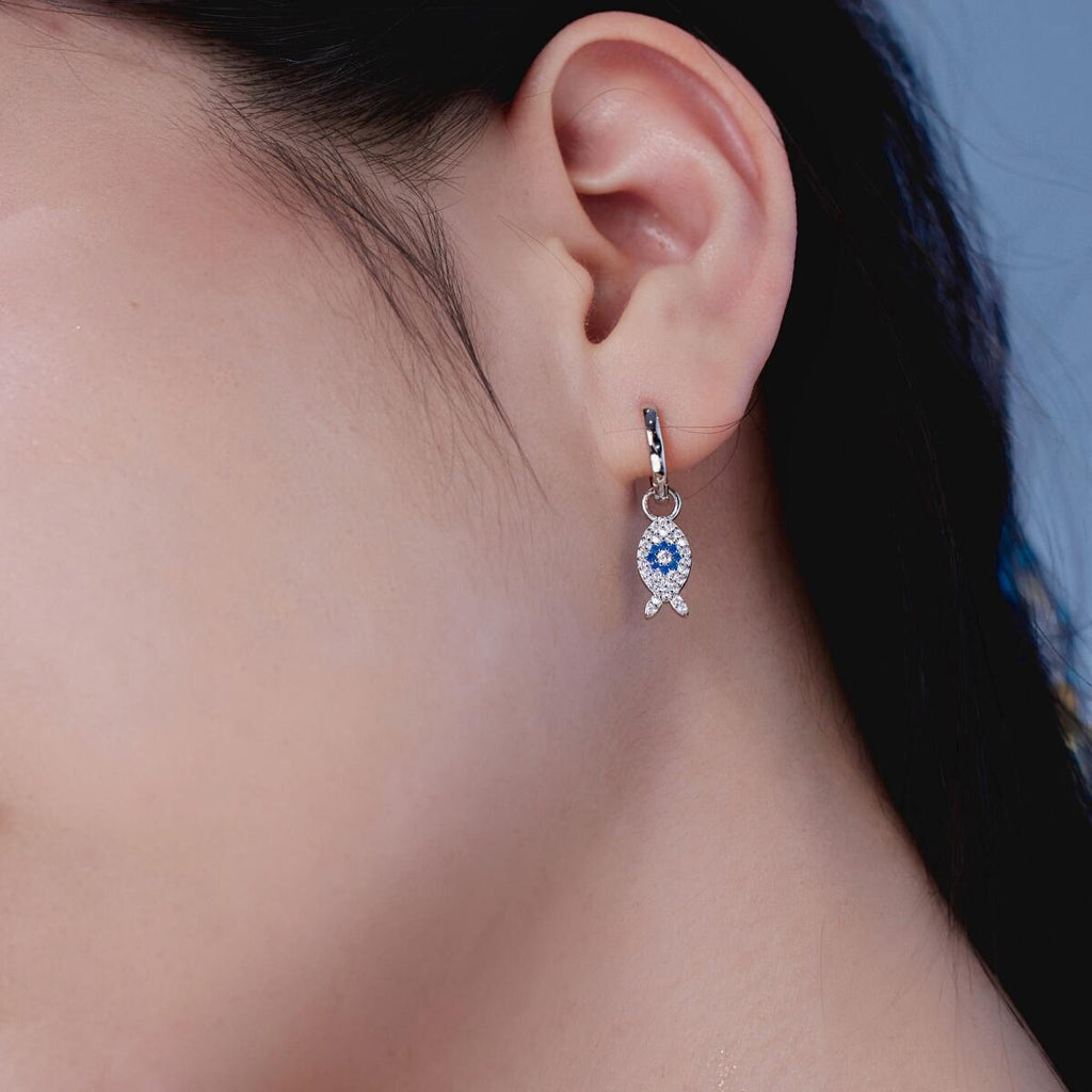 Brinco Argola Peixe Olho Turco