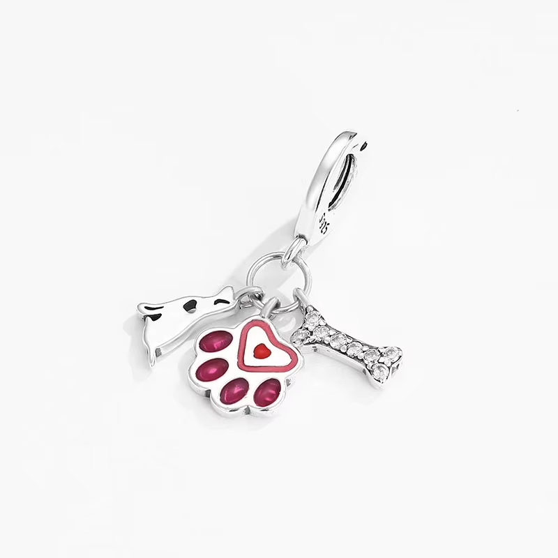 Berloque Amor Pet Cravejado