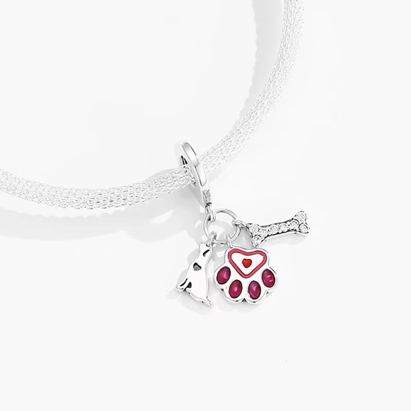 Berloque Amor Pet Cravejado