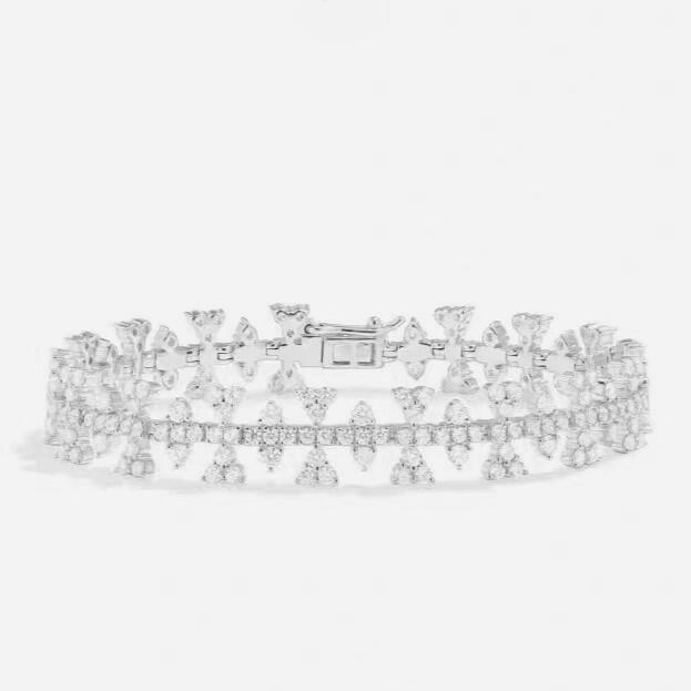 Pulseira Triângulos Cravejados