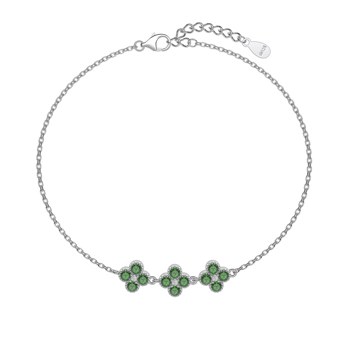 Pulseira 3 Trevos Delicada Cores