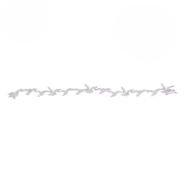 Pulseira Andorinhas Cravejadas