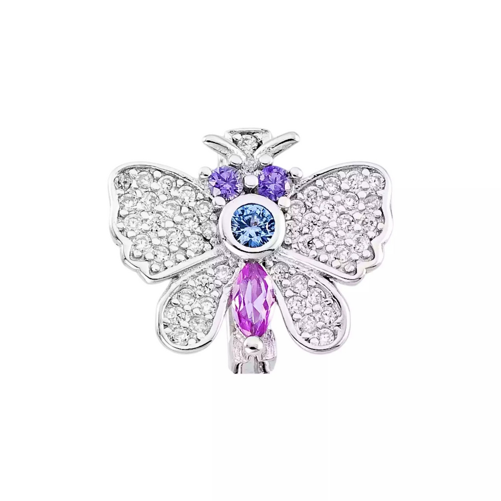 Charm Borboleta Colorida Brilhante