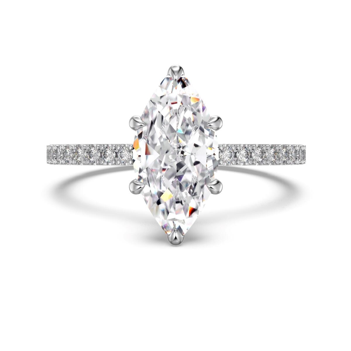 Anel Navete Radiante de 1,5ct