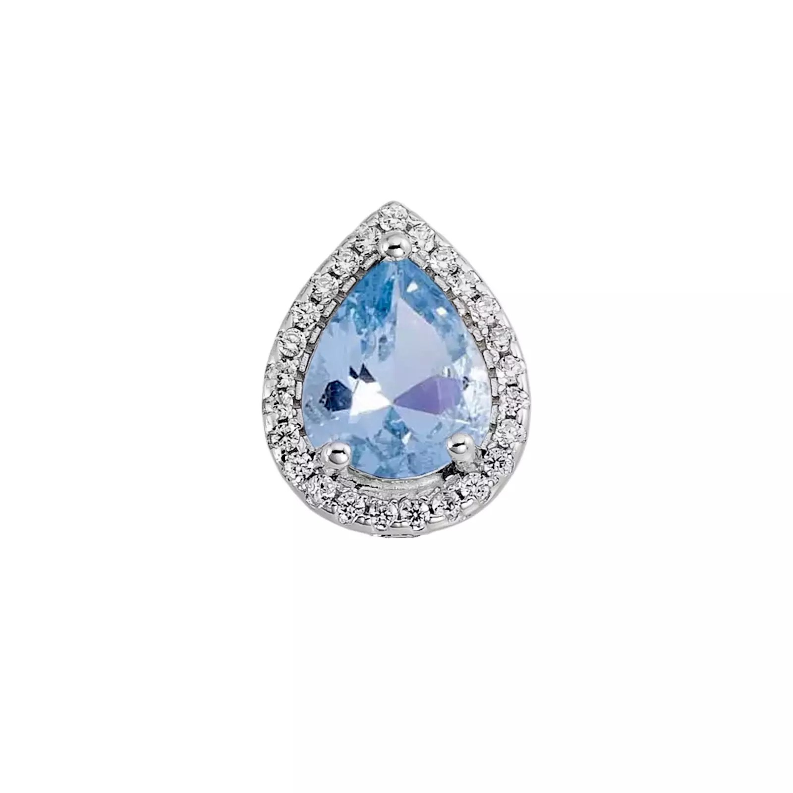 Charm Brilhante Gota Aquamarine