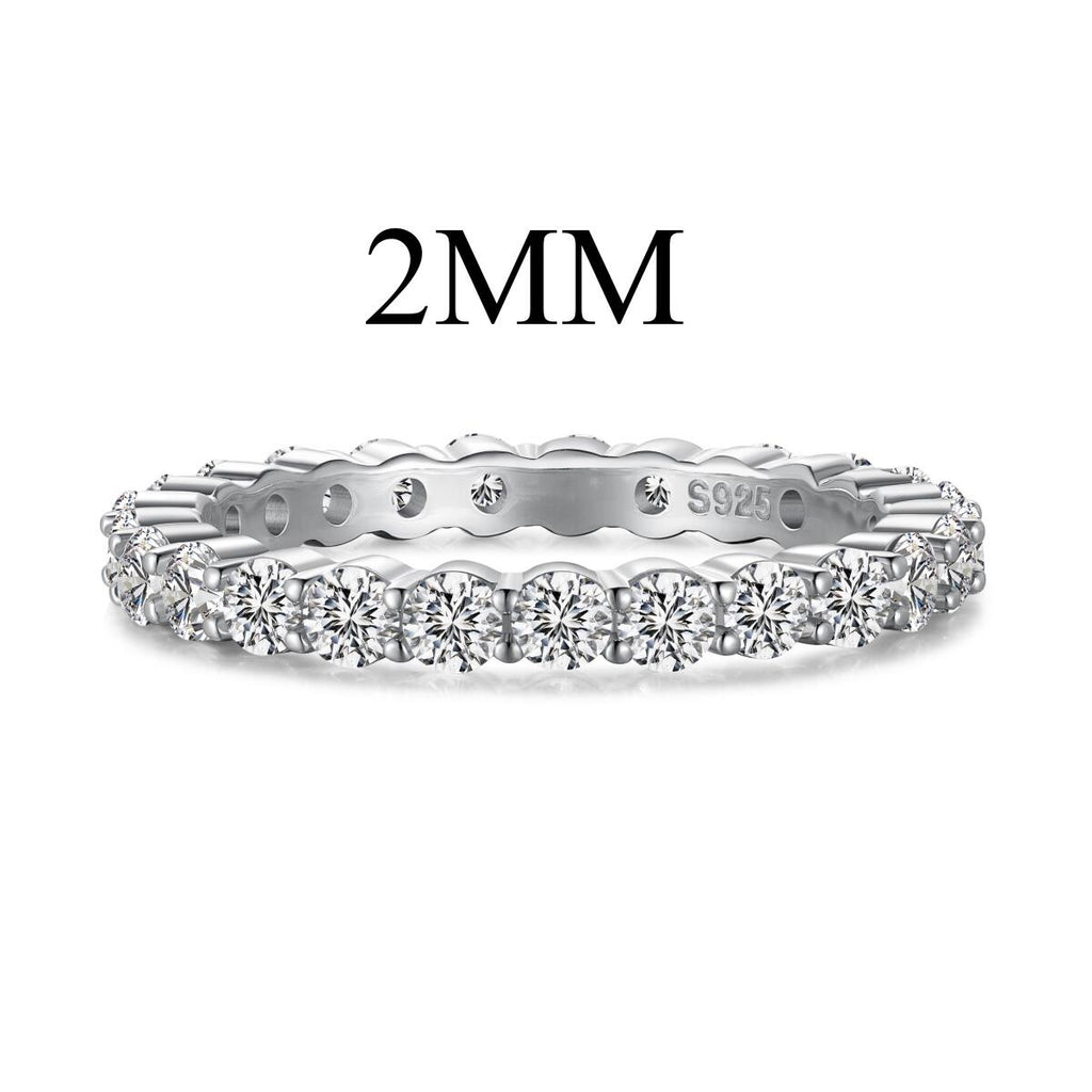 Anel Aparador Pedras Redondas 2mm