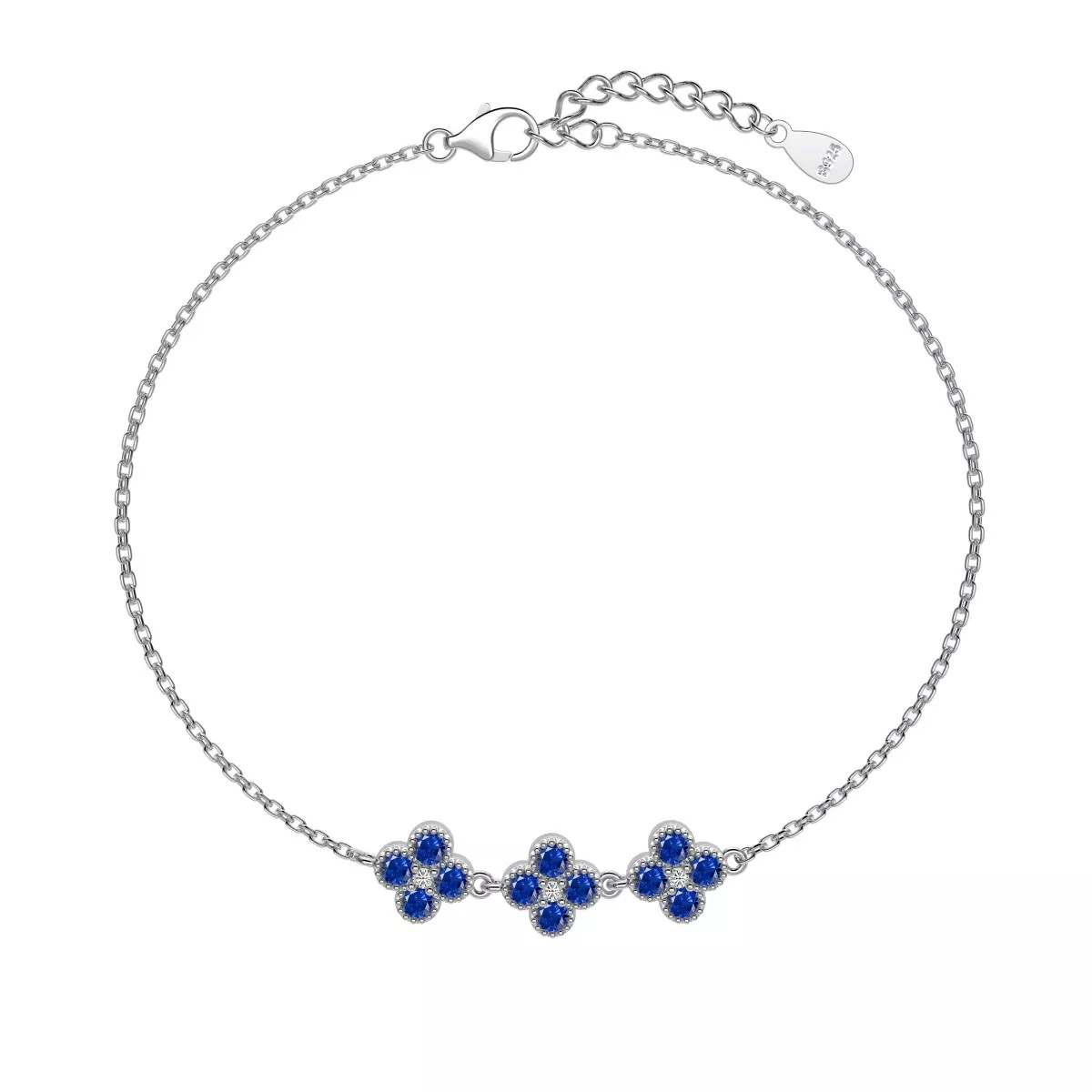 Pulseira Trevo Cravejado com Zircônias