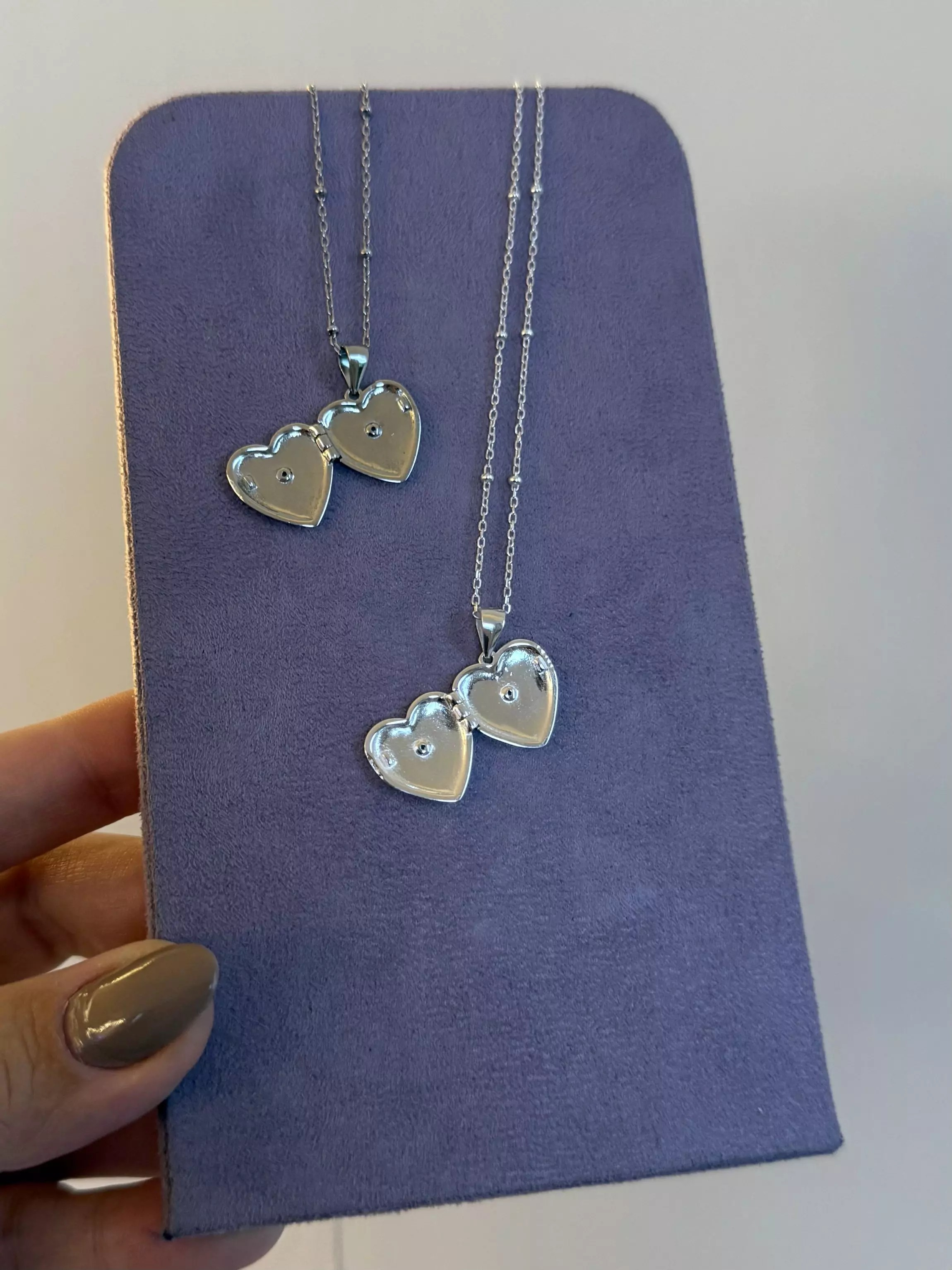 Colar Relicário Prata Coração